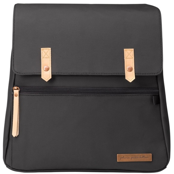 Petunia Pickle Bottom Meta Backpack {Matte Black Canvas} NWT - Picture 2 of 16